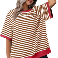 Brown + red
