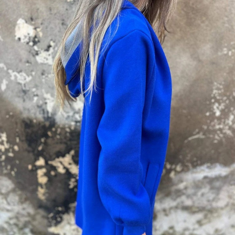 Giacca in pile oversize da donna – Pullover con cerniera ampio e casual
