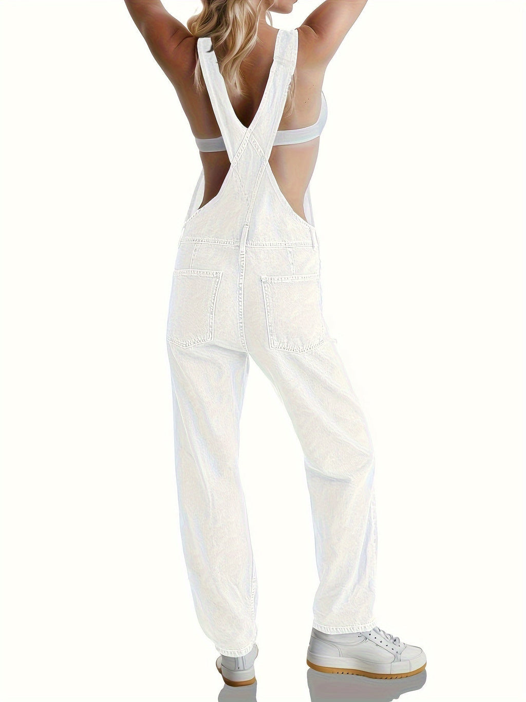 Tuta Elegante in Denim da Donna – Salopette Casuale Premio
