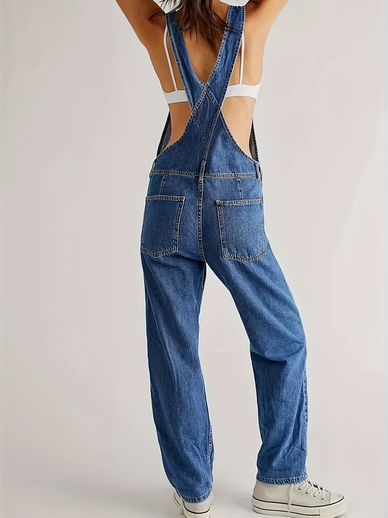 Tuta Elegante in Denim da Donna – Salopette Casuale Premio