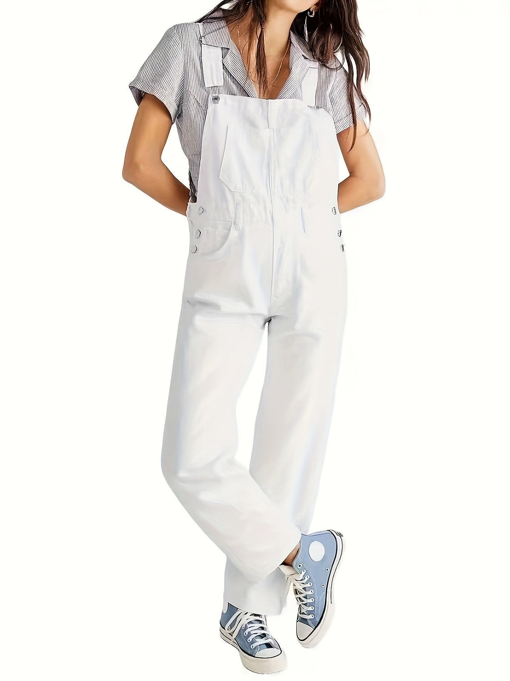 Tuta Elegante in Denim da Donna – Salopette Casuale Premio