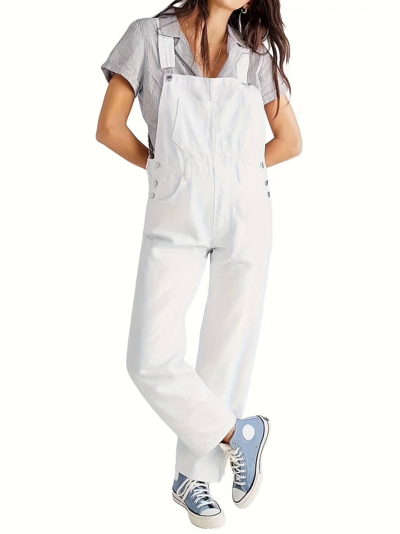 Tuta Elegante in Denim da Donna – Salopette Casuale Premio