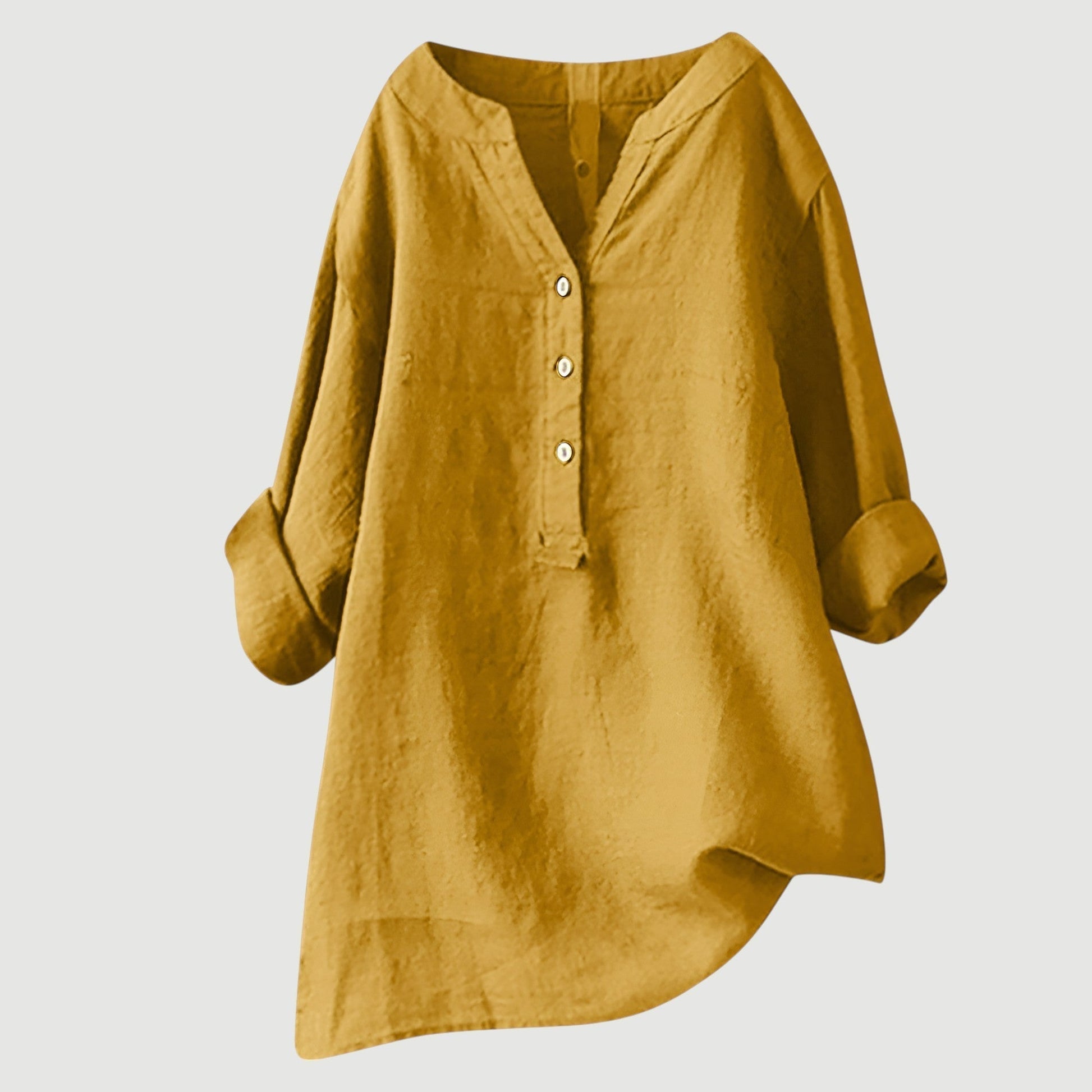 Camicia leggera da donna – Camicia estiva ampia in cotone dal taglio rilassato