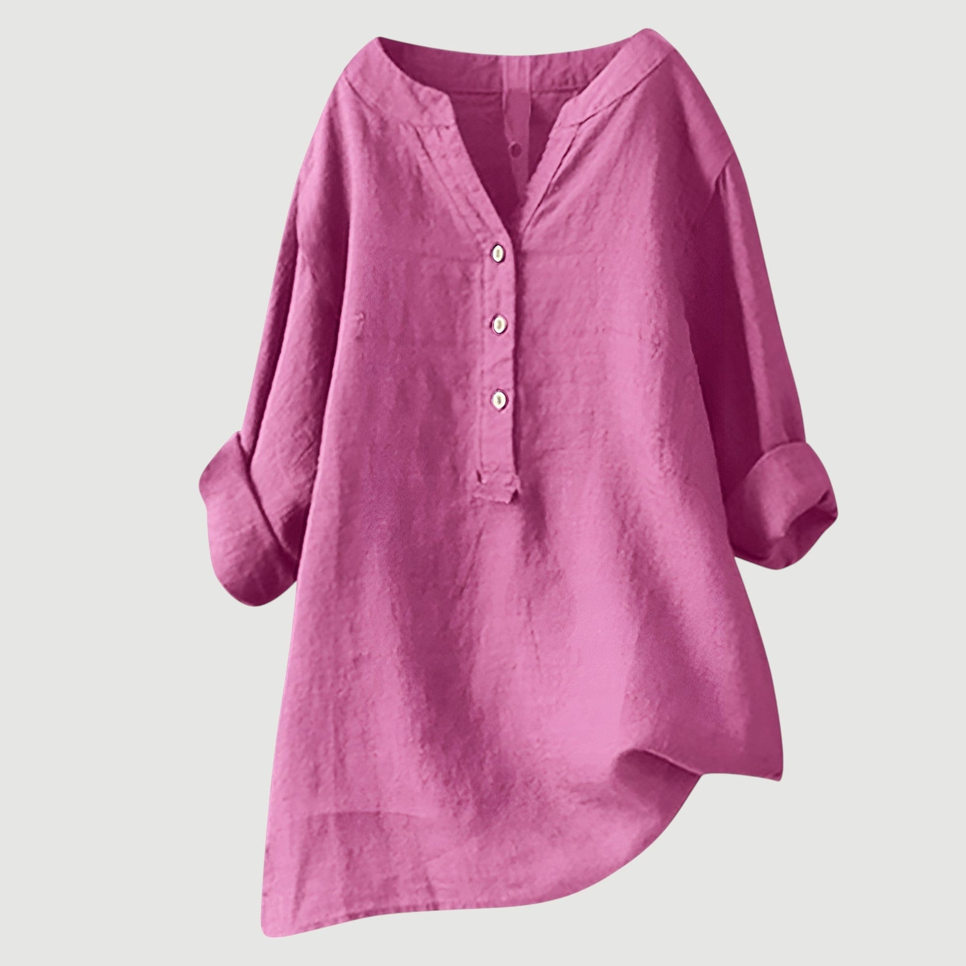 Camicia leggera da donna – Camicia estiva ampia in cotone dal taglio rilassato