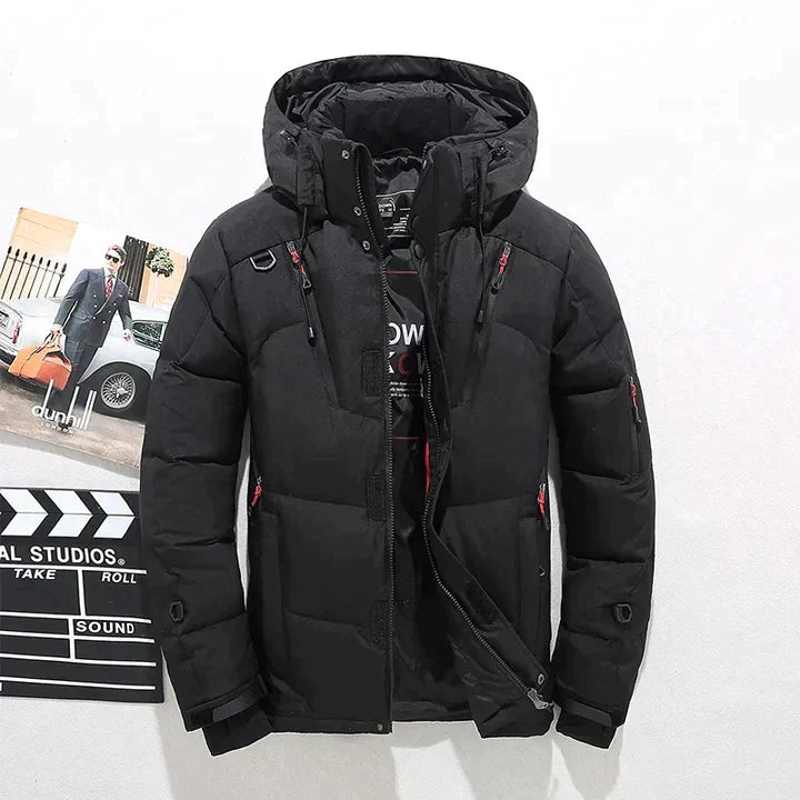 Giacca trapuntata premium da uomo – Elegante cappotto invernale con collo alto