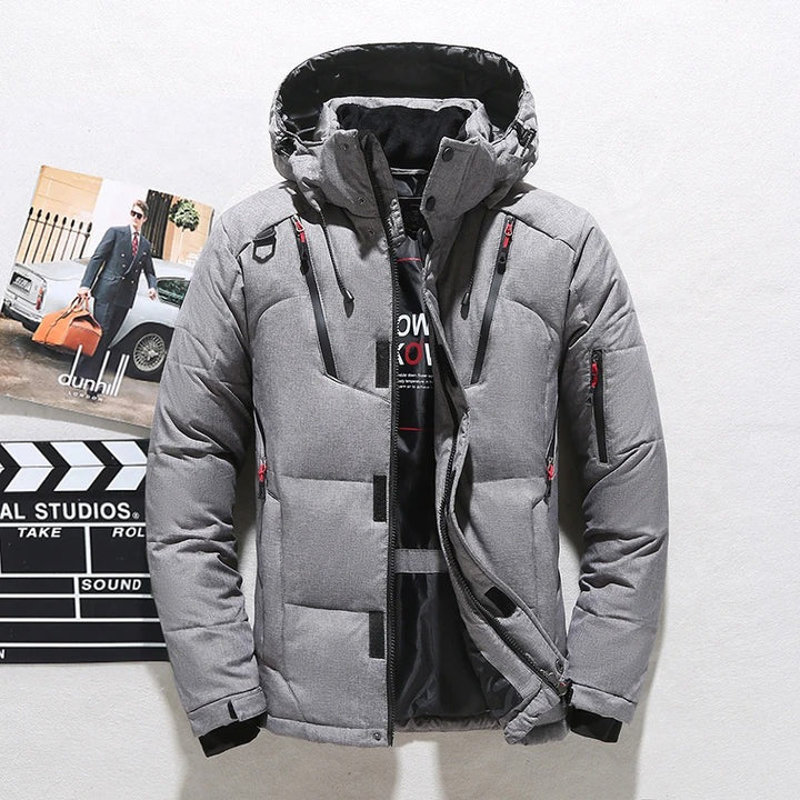 Giacca trapuntata premium da uomo – Elegante cappotto invernale con collo alto