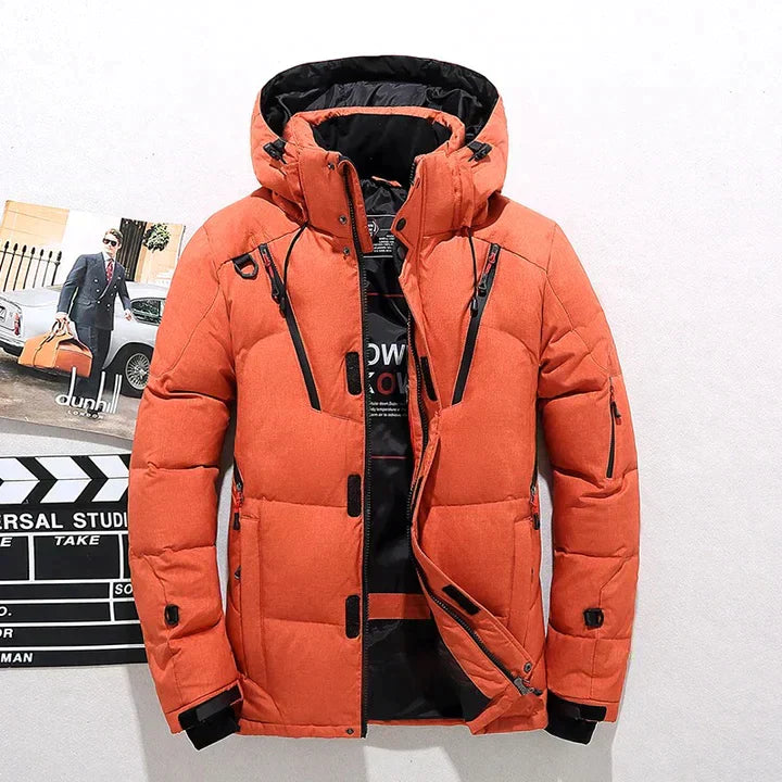 Giacca trapuntata premium da uomo – Elegante cappotto invernale con collo alto