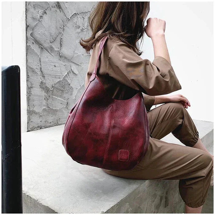 Sac à main pour femme vintage en cuir souple – Élégant et pratique