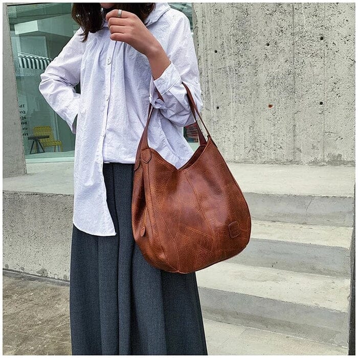 Sac à main pour femme vintage en cuir souple – Élégant et pratique