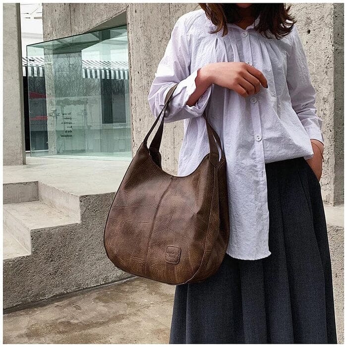 Sac à main pour femme vintage en cuir souple – Élégant et pratique
