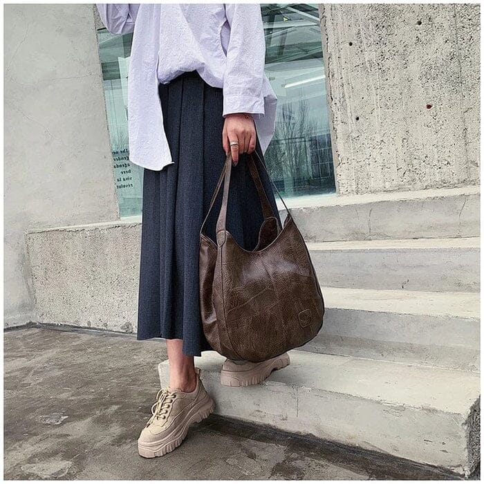 Sac à main pour femme vintage en cuir souple – Élégant et pratique