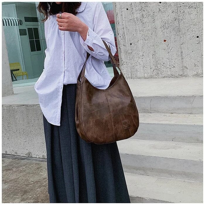 Sac à main pour femme vintage en cuir souple – Élégant et pratique