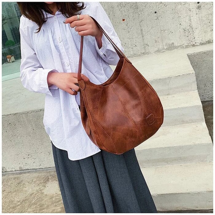 Sac à main pour femme vintage en cuir souple – Élégant et pratique
