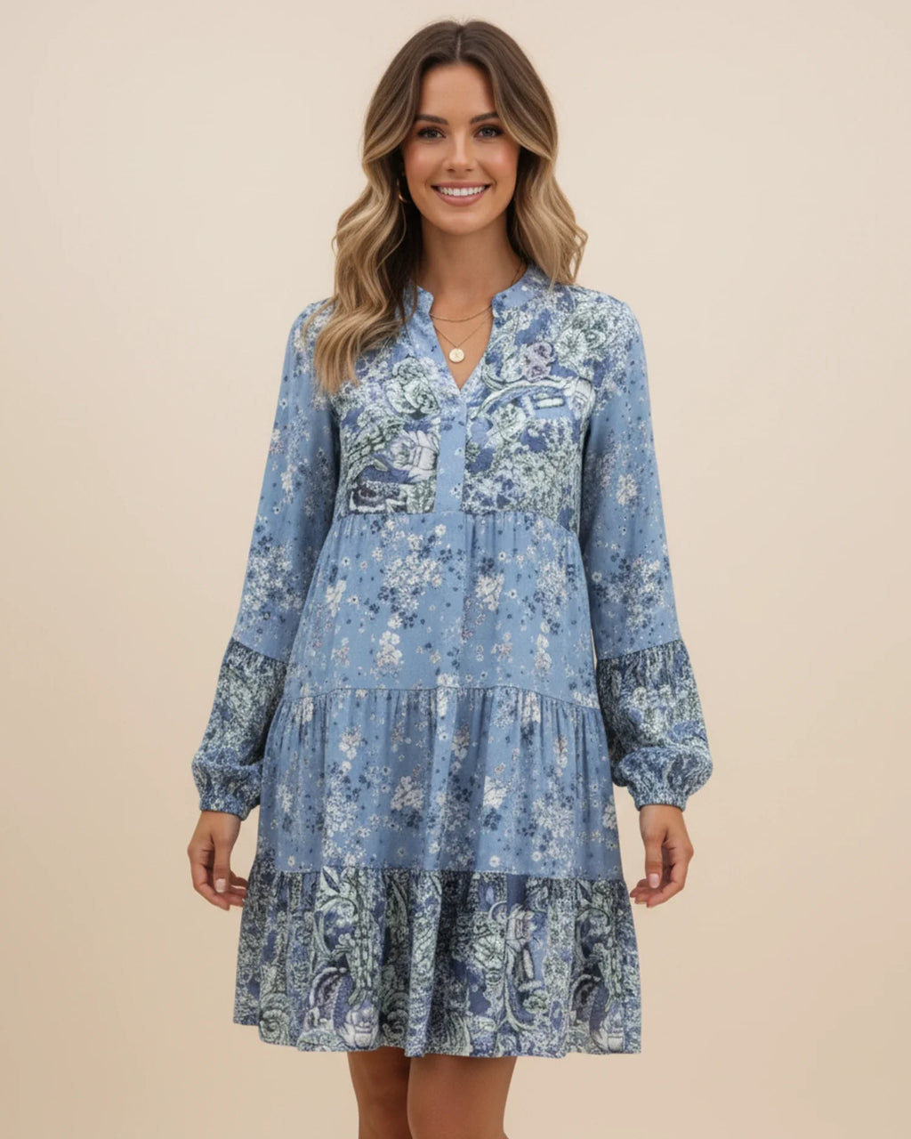 Abito Mini Donna Floreale – Eleganza Boho-Chic a Balze