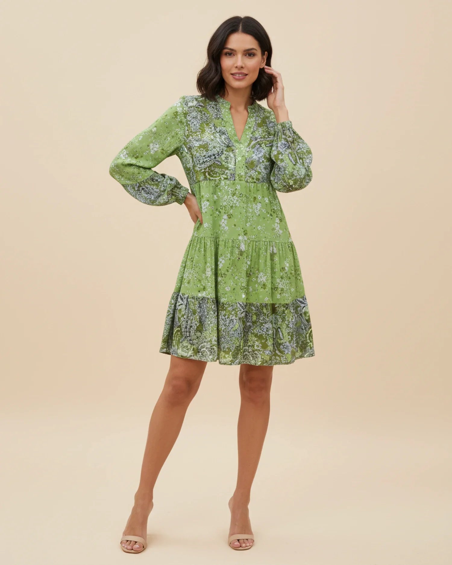 Abito Mini Donna Floreale – Eleganza Boho-Chic a Balze